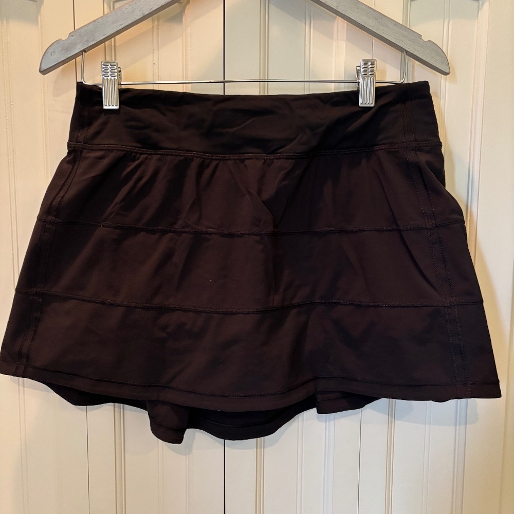 Lululemon size 8 pace rival skirt black